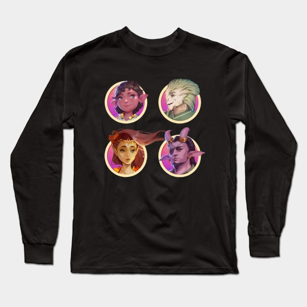 Heroes of the Yonder Void Long Sleeve T-Shirt by The d20 Syndicate